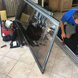 sliding glass door frame repair Pomona
